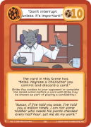 "Don't interrupt unless it's important!" - Set 2-038